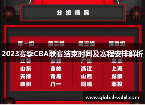 2023赛季CBA联赛结束时间及赛程安排解析 2023赛季CBA联赛结束时间及赛程安排解析